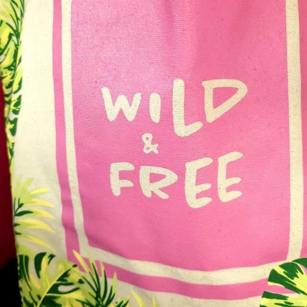NWOT Wild And Free Canvas Tote